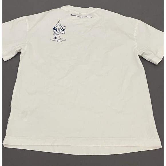Disney Fantasia Mickey Mouse Graphic Womens XS White T-Shirt H&M Divided - Picture 8 of 12